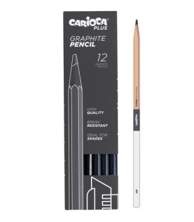 LAPICES GRAFITO CARIOCA PLUS 4H C/12