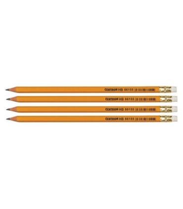 LAPIZ GRAFITO CENTRUM con GOMA HB B/4