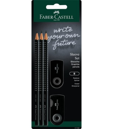 LAPIZ FABER GRIP - B SET SLEEVE