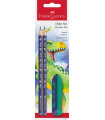 LAPIZ FABER CASTELL HB DINOSAURIO  bl.2