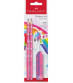 LAPIZ FABER CASTELL HB UNICORNIO bl.2
