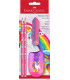 LAPIZ FABER CASTELL HB UNICORNIO bl.2