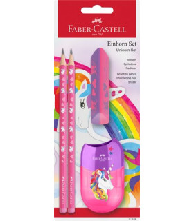 LAPIZ FABER CASTELL HB UNICORNIO bl.2