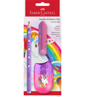 LAPIZ FABER CASTELL JUMBO HB UNIC.bl.2