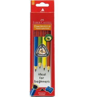 LAPIZ FABER JUNIOR TRIANGUL.-2HB bl.12