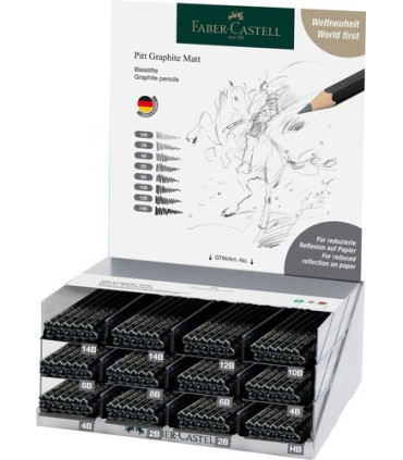 LAPIZ FABER-CASTELL MATE EXPOSITOR DE 14