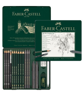 LAPIZ FABER PITT GRAFITO est.METAL 19