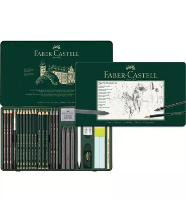 LAPIZ FABER PITT GRAFITO est.METAL 26