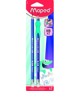 LAPIZ MAPED  - HB B/2 + 1 GRIP