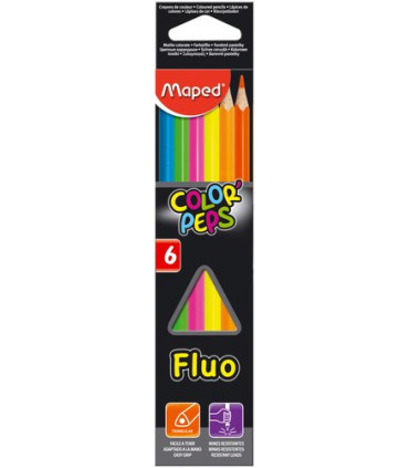 LAPIZ FLUOR MAPED COLOR PEPS FLUO est.6