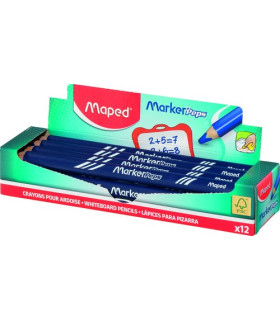 LAPIZ MARCADOR MAPED PIZARRA AZUL