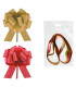 LAZO AUTO. DOHE CHIC ORO Y  ROJO P/2