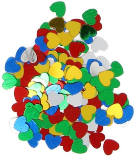 LENTEJUELAS FIXO 20GR. CORAZONES SURTIDO