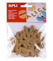 LETRAS CORCHO APLI 45mm B/52