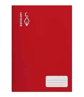 LIBRETA ESCOLOFI 4º 16h LISO 70g ROJO