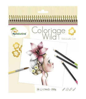 BLOC CLAIR. COLORIAGE WILD 1
