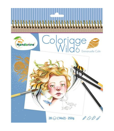 BLOC CLAIR. COLORIAGE WILD 6