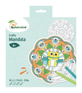 BLOC MANDALA CLAIR. GRAFFY MAND. ANIMALE