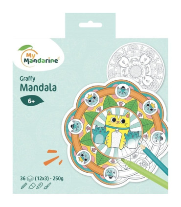 BLOC MANDALA CLAIR. GRAFFY MAND. ANIMALE