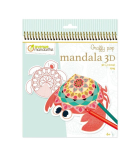 BLOC MANDALA CLAIR. MAND.3D ANIMALES MAR