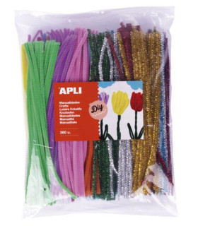 LIMPIA PIPAS APLI COLORES CL.30 cm.B/360