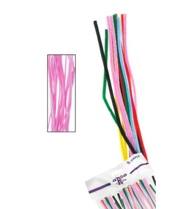 LIMPIA PIPAS VARILLA ROSA 30 CMS. B/40