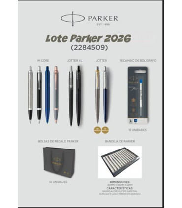 LOTE ESCRITURA PARKER 2026 8 UD