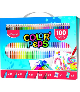 MALETIN MAPED COLORING 100 PIEZAS