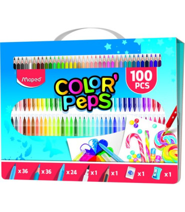 MALETIN MAPED COLORING 100 PIEZAS