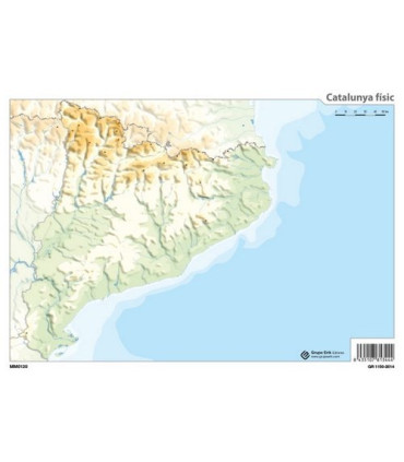 MAPA MUDO ERIK COLOR FISICO CATALUNYA