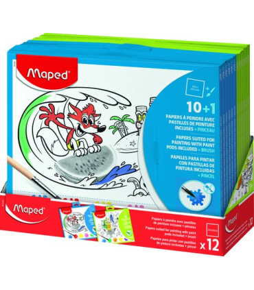 MAPED PAPELES PINTAR C/PASTILLAS 10 und