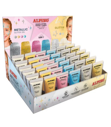 MAQUILL.ALPINO GLITTER GEL EXPOS. 36