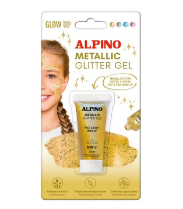 MAQUILL.ALPINO GLITTER MET. ORO B/1