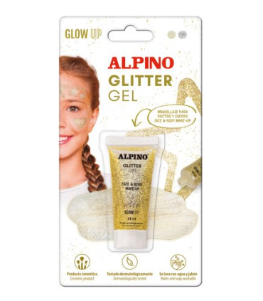 MAQUILL.ALPINO GLITTER MET. ORO B/1
