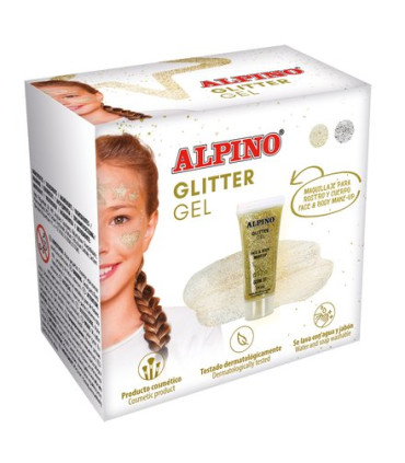 MAQUILL.ALPINO GLITTER MET. ORO E/6