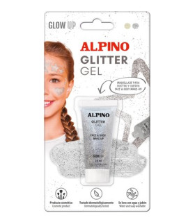 MAQUILL.ALPINO GLITTER MET. PLATA B/1