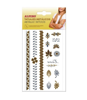 MAQUILL.ALPINO TATUAJE METALICO