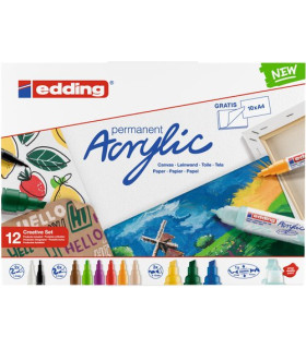 ROTUL.EDDING ACRYLIC PACK 12