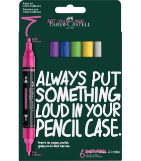 ROTUL.FABER ACRYLIC MARK. DP COL.VIB.P.6
