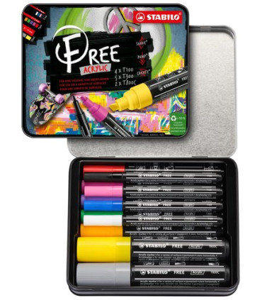 ROTUL.STABILO ACRYLIC FREE KIT INICIA ES