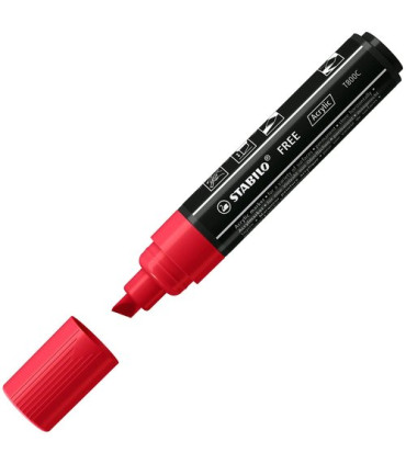 ROTUL.STABILO ACRYLIC FREE T800C CARMIN