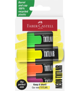 ROTUL.FLUOR FABER CASTELL NEON P/4