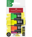 ROTUL.FLUOR FABER CASTELL NEON P/4