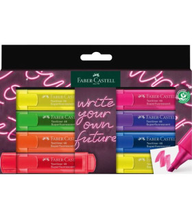 ROTUL.FLUOR FABER-CASTELL  PACK 8