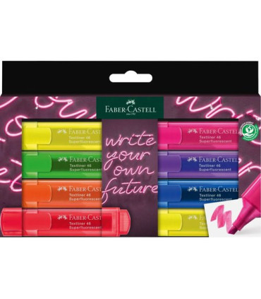 ROTUL.FLUOR FABER-CASTELL  PACK 8