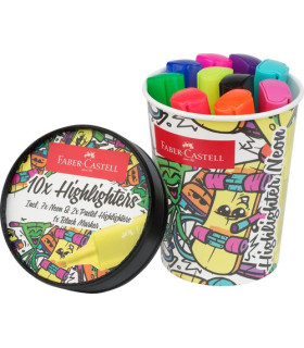 ROTUL.FLUOR FABER CASTELL 46 PACK.10