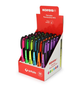 MARCADOR FLUOR KORES MF5 SURTIDO