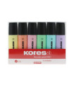 ROTUL.FLUOR KORES PASTEL CAJA DE 6