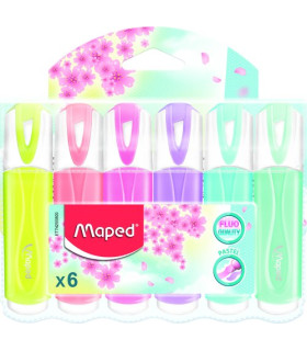 ROTUL.FLUOR MAPED CLASSIC PASTEL P/6