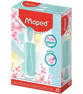 ROTUL. FLUOR MAPED PEPS PASTEL AZUL
